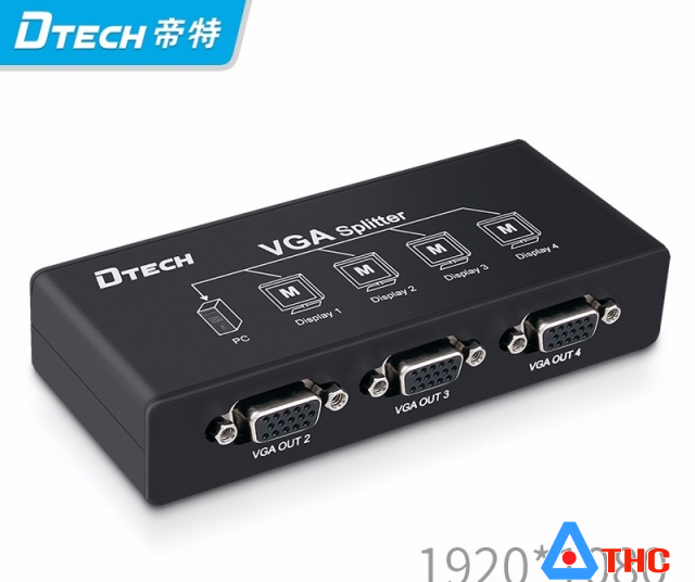 Bộ chia VGA 1 ra 4 Dtech